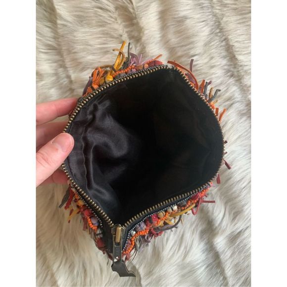 Anthropologie Confetti Fringe Clutch - Picture 5 of 5